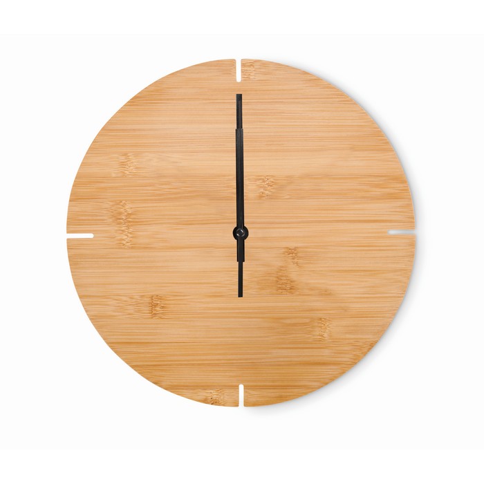 Wanduhr Bambus