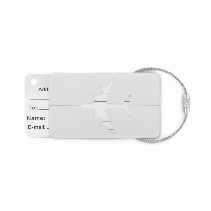 Kofferanhänger aus Aluminium