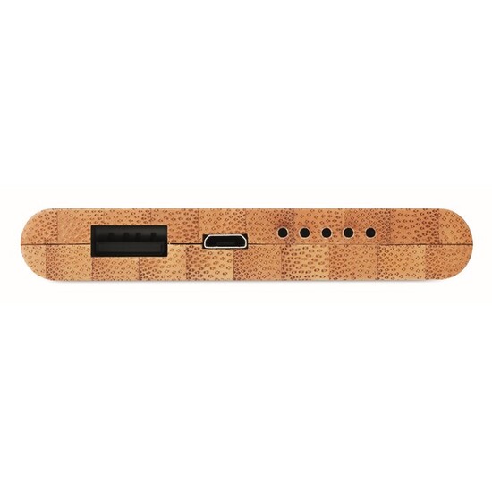 Induktive Powerbank Bambus