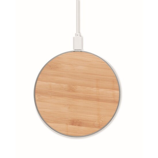 Induktive Ladestation Bambus