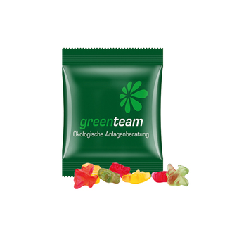 Minitüte,10 g, kompostierbare Folie weiß, Trolli Fruchtgummi Flugzeuge