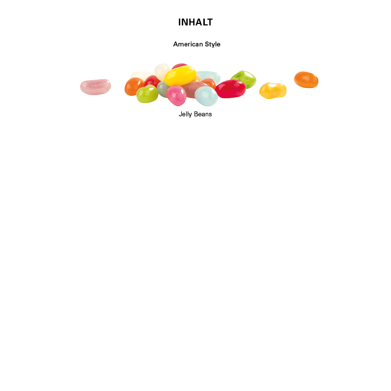 Minitüte, 10 g, kompostierbare Folie weiß, Jelly Beans