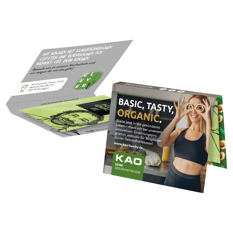 Werbekarte Midi, Just Spices Pizza Gewürz