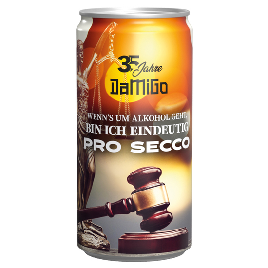 Getränkedose 200 ml Secco Bianco, Sleeve-Folie transparent