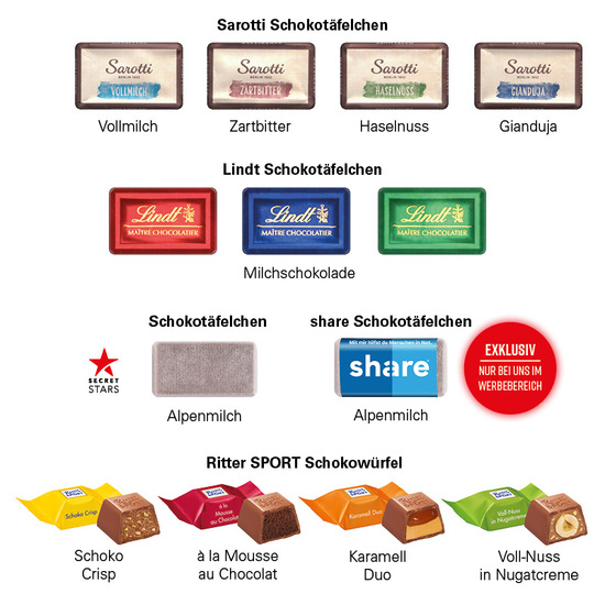 Adventskalender Schiff, Sarotti Täfelchen