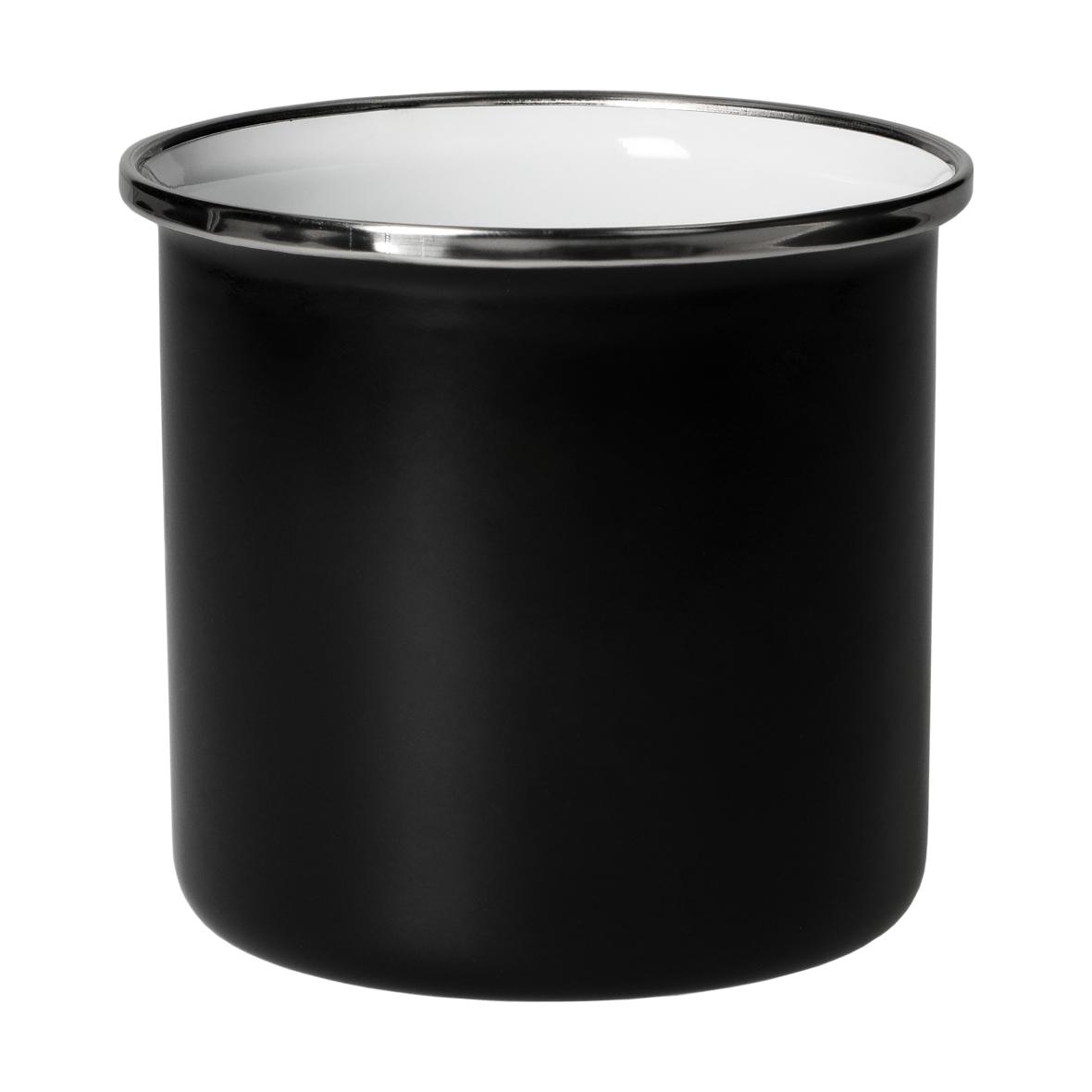 Emaille-Becher "Cozy", 300 ml, schwarz