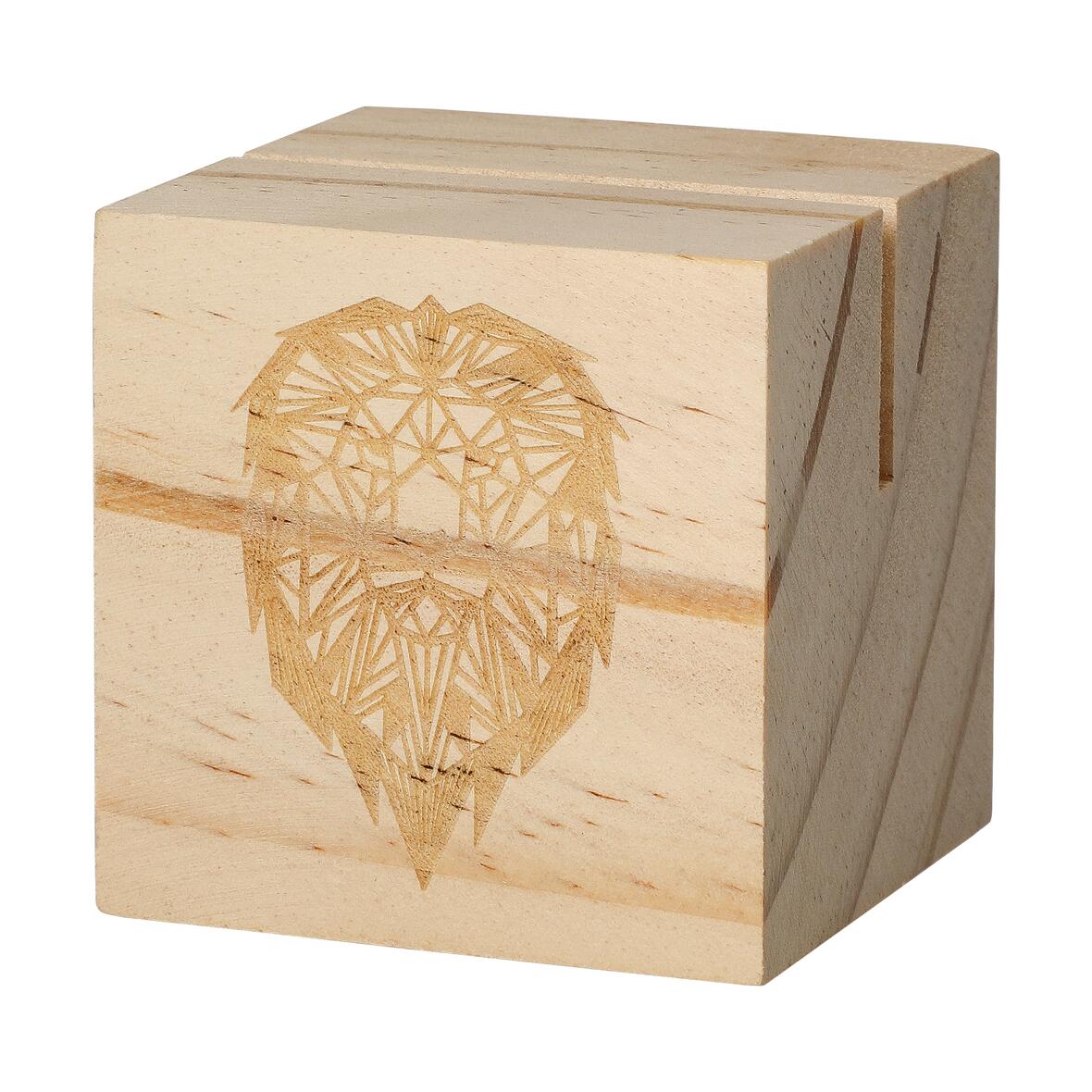 Holzmenükartenhalter "Cube"