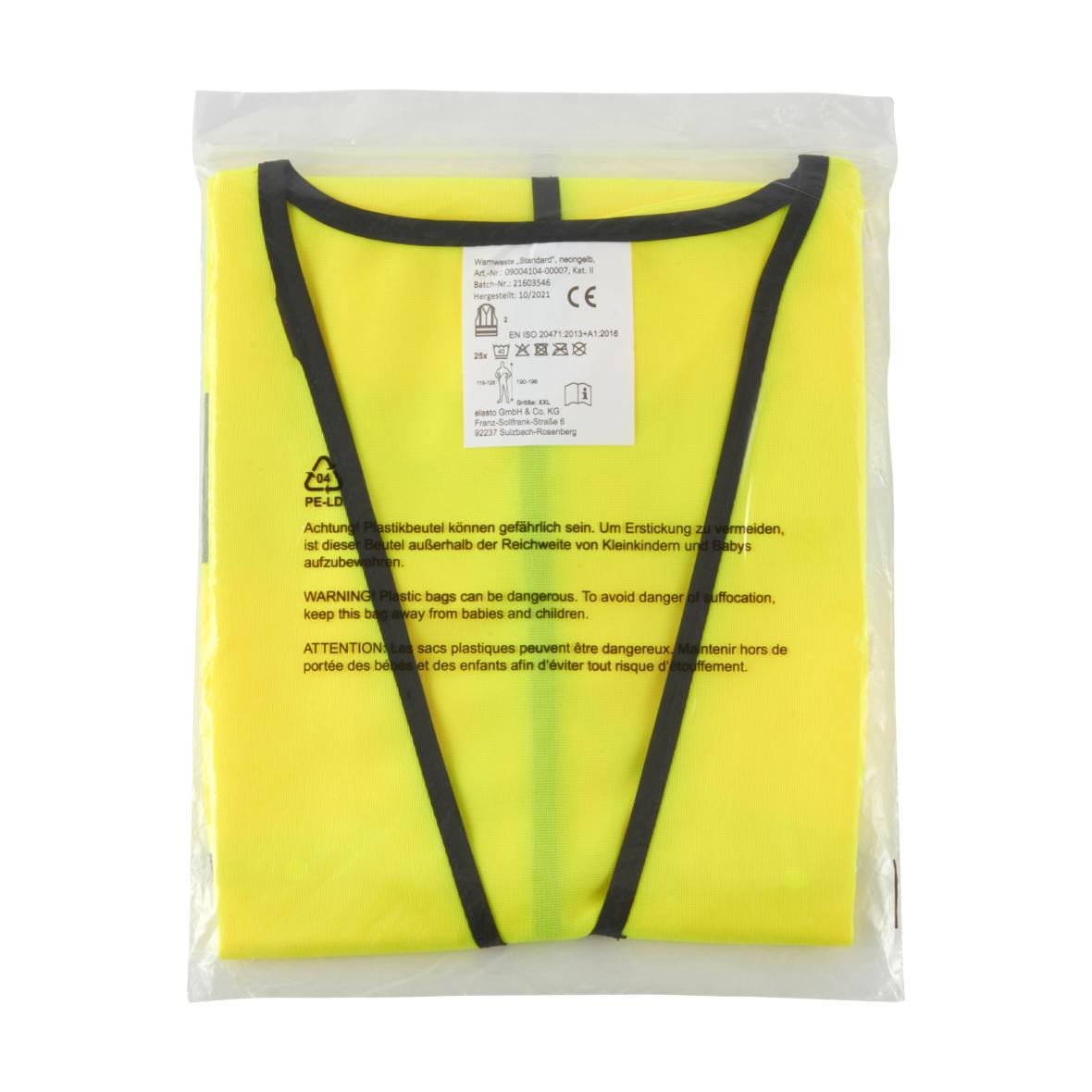 Warnweste "Standard" Polybeutel