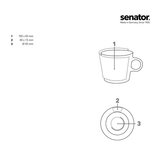 senator Fancy Espresso Tasse mit Untertasse
