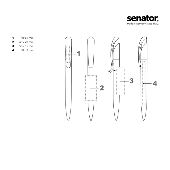 senator Nature Plus Matt   Druckkugelschreiber