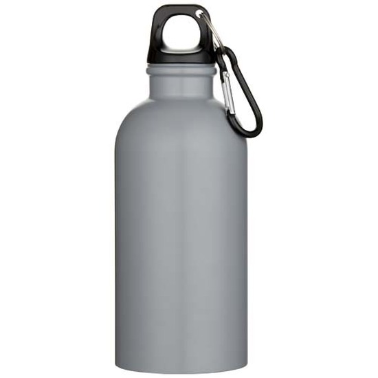 Oregon 400 ml matte RCS-zertifizierte einwandige Trinkflasche aus recyceltem Edelstahl mit Karabinerhaken