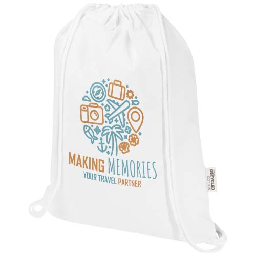 Oregon Blend 140 g/m² GRS-recycelter Turnbeutel 5 L