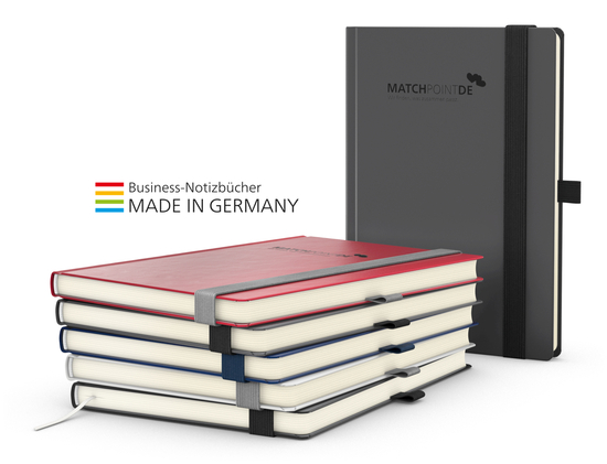 Notizbuch Vision-Book Creme Bestseller A4, schwarz inkl. Kupferprägung