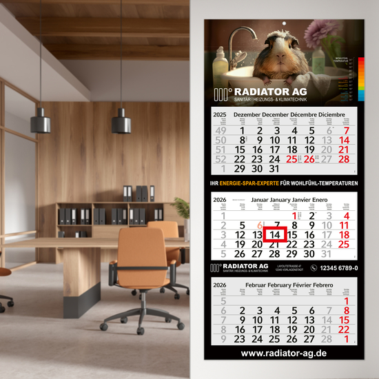 3-Monatskalender Profil 3 Bestseller (Mehrblock)