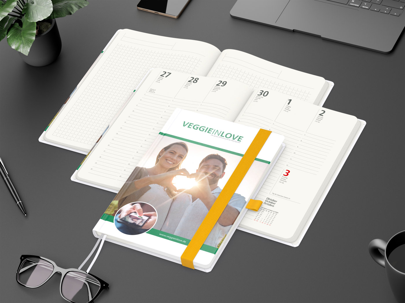 Wochenplaner Match-Hybrid A5 Cover-Star Recycling-Matt