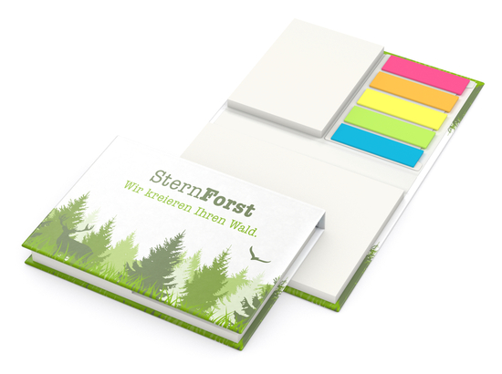 Haftnotiz-Set Brüssel White Natura Recycling, 50/50 Blatt