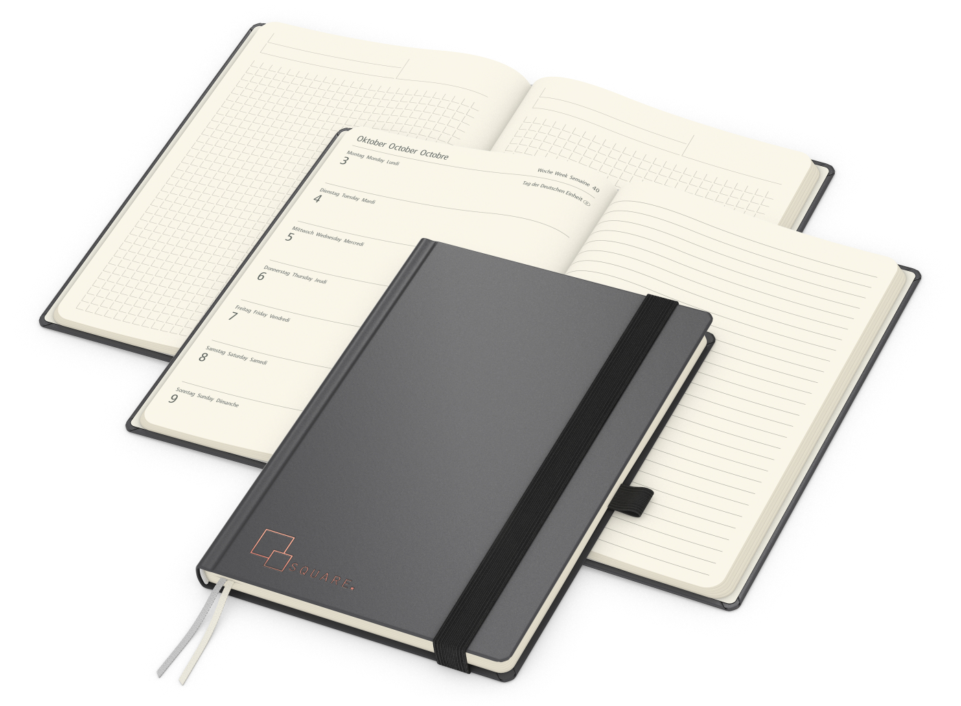 Wochenplaner Vision-Hybrid Creme Bestseller inkl. Prägung