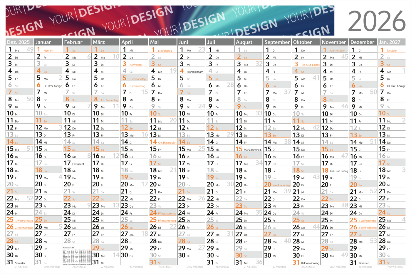 Wandplaner Horizont M Bestseller