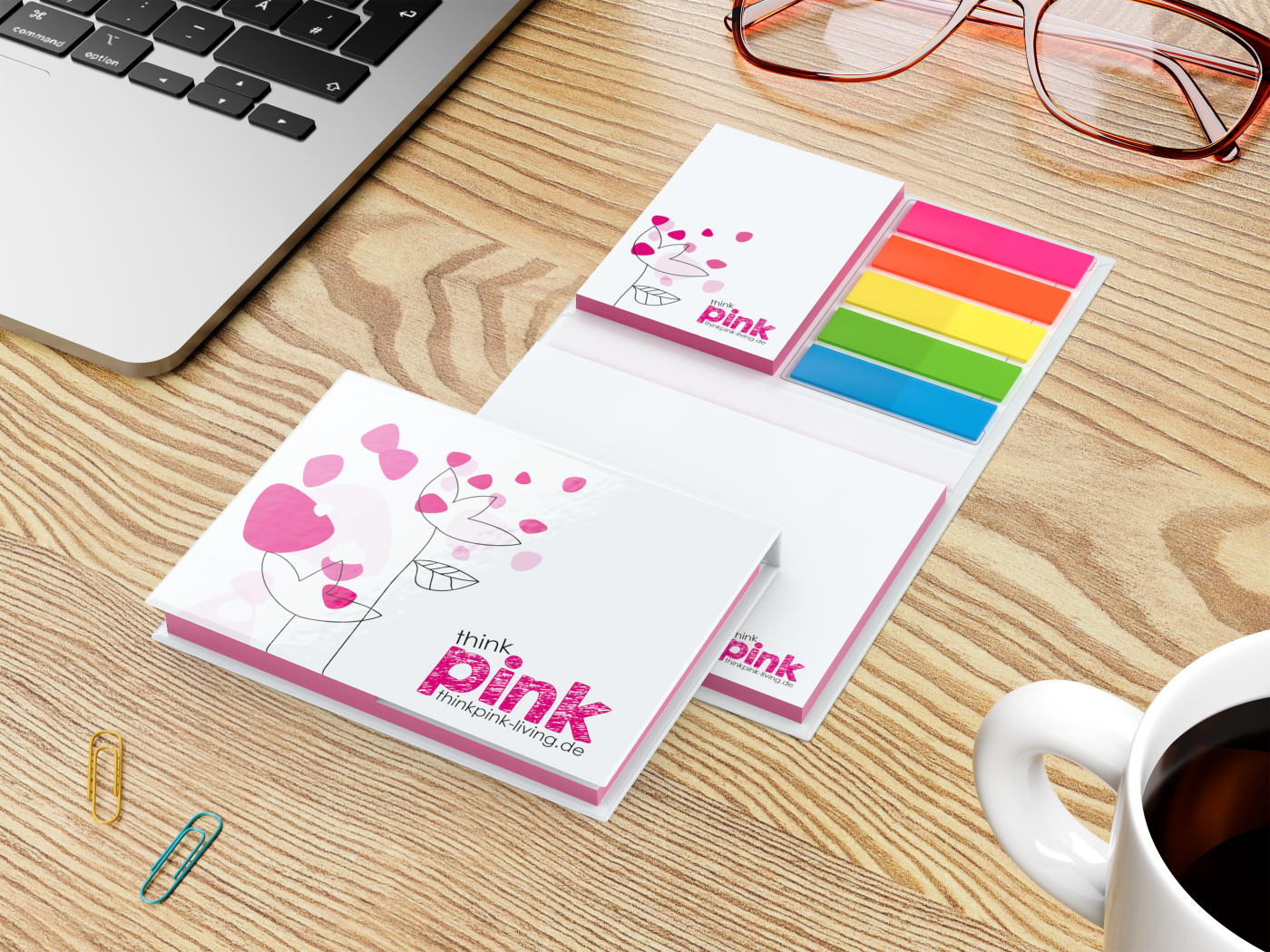 Haftnotiz-Set Budapest Bookcover Individuell, 50/50 Blatt, Color-Farbschnitt