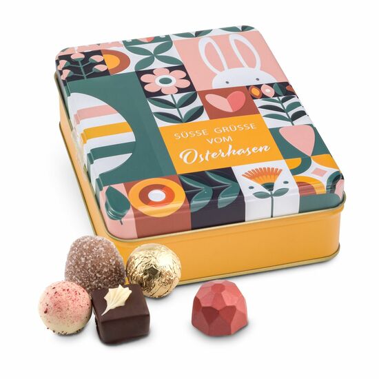 Geschenkartikel / Präsentartikel: Ostergrüße - Pralinen 125 g 2K1634b