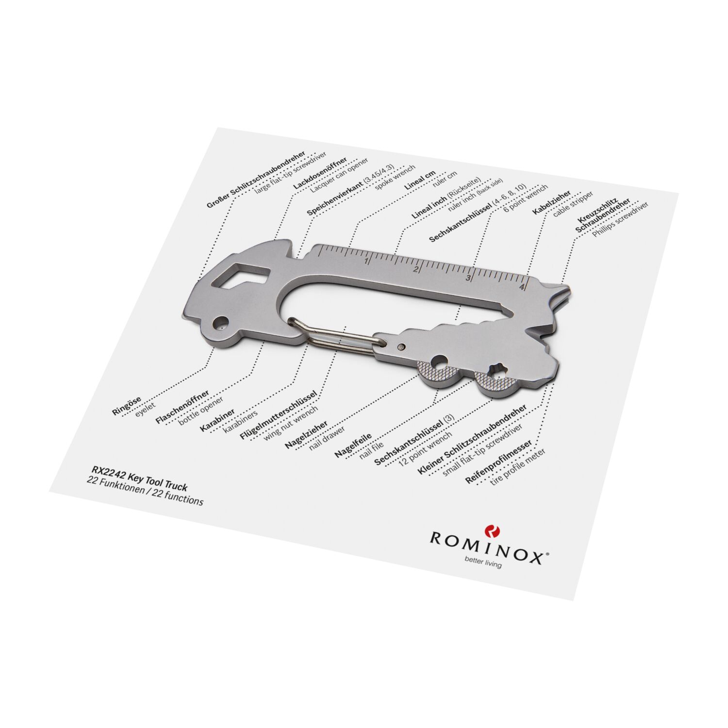 ROMINOX® Key Tool Truck (22 Funktionen) Happy Father's Day 2K2104a