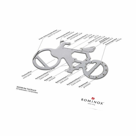 ROMINOX® Key Tool Bicycle (19 Funktionen) Frohe Weihnachten 2K2201l