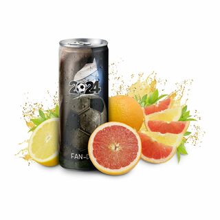 Iso Sport Drink zur Fußball EM, light - Grapefruit-Zitrone - Fullbody Soft-Touch 250ml 2P010HSf