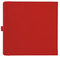 Notizbuch Style Square im Format 17,5x17,5cm, Inhalt blanco, Einband Slinky in der Farbe Scarlet