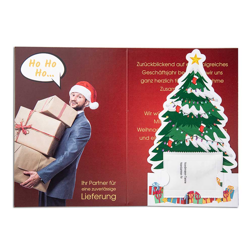 Weihnachtsbaum-Karte - mit Digitaldruck