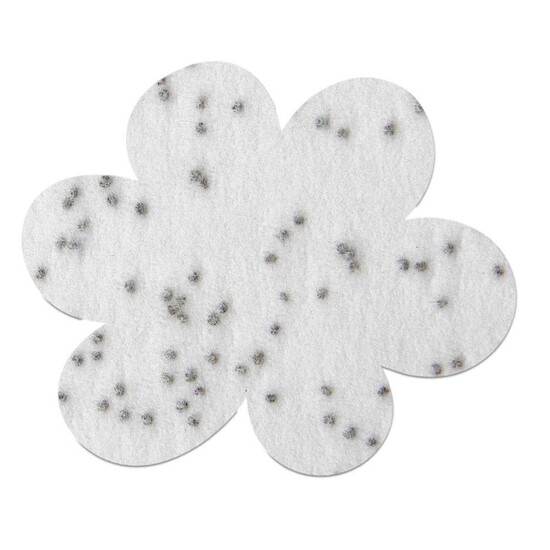 Samenpapier in Klappkärtchen Ei - Blümchen