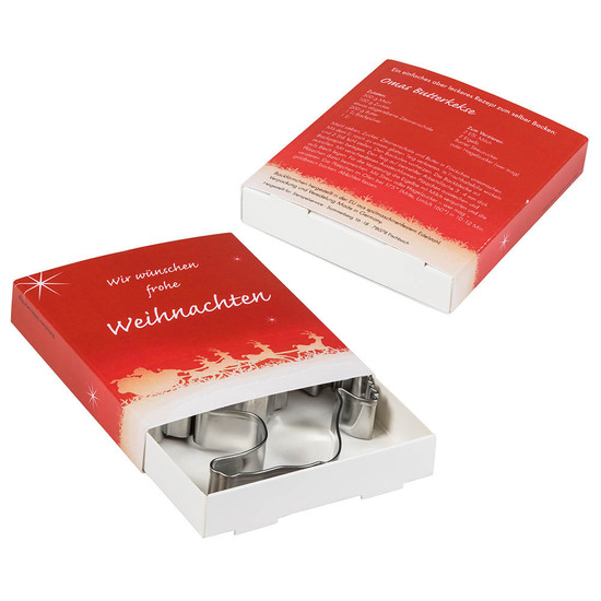 Backförmchen Premium-Box - Xmas - Elch + Hufeisen