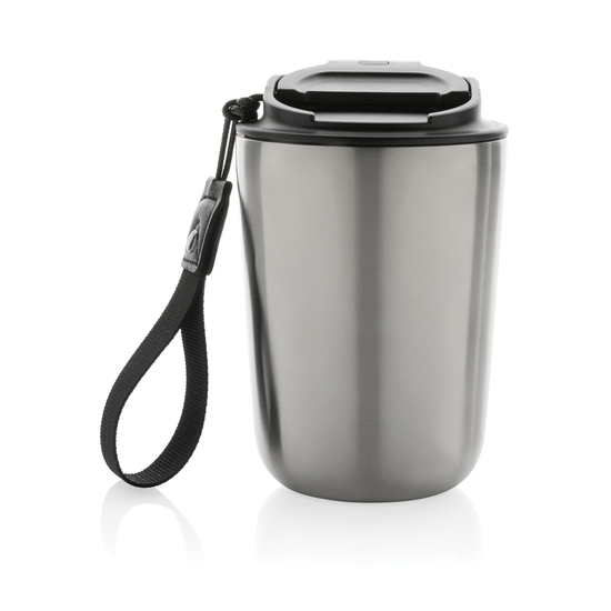 Cuppa Vakuumbecher aus RCS-Stahl mit Umhängeband