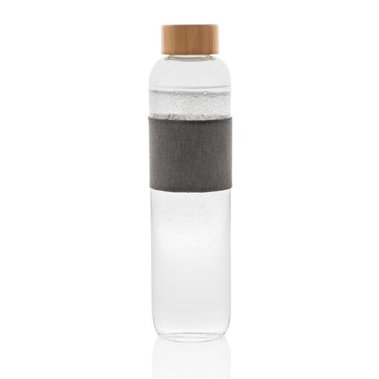 Impact Borosilikat-Glasflasche mit Bambusdeckel