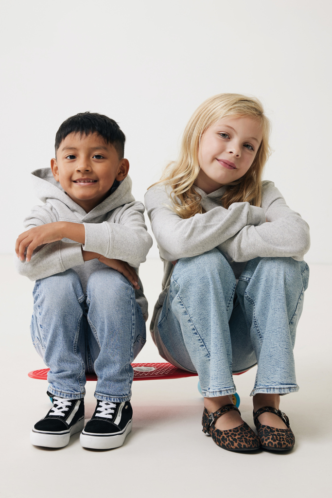 IQONIQ Yengo KidsHoodie mit Seitentaschen aus rec. Baumwolle