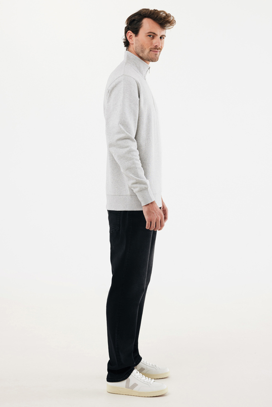 IQONIQ Elgon Quarter-Zip-Sweater aus rec. Baumwolle