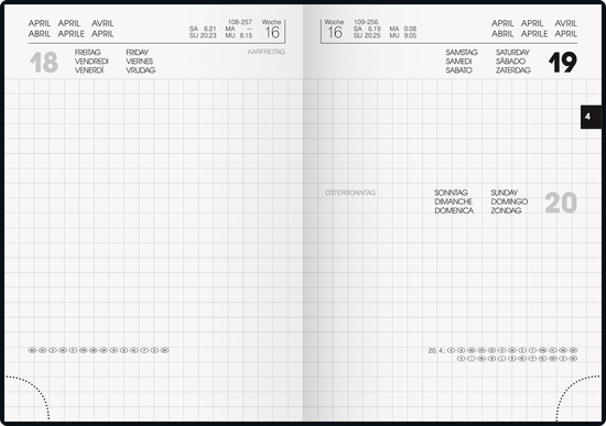 Taschenkalender, rot