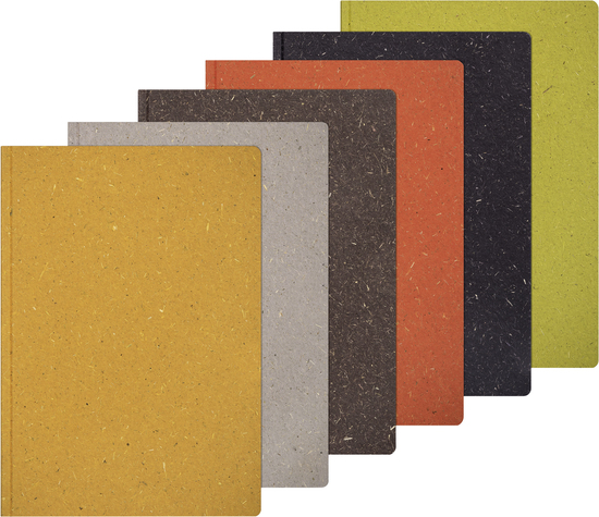 Notizheft Earth Tone A5, hellgrau (mud), Naturpapier