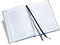 Notizbuch Office Recycling Flex A5+, rot/grau, flexibler Einband