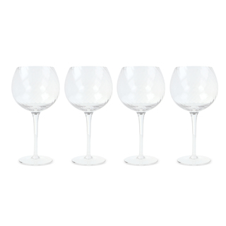 Byon Opacity 4er-Set Weingläser mit stilvollem Glasmuster 470ml