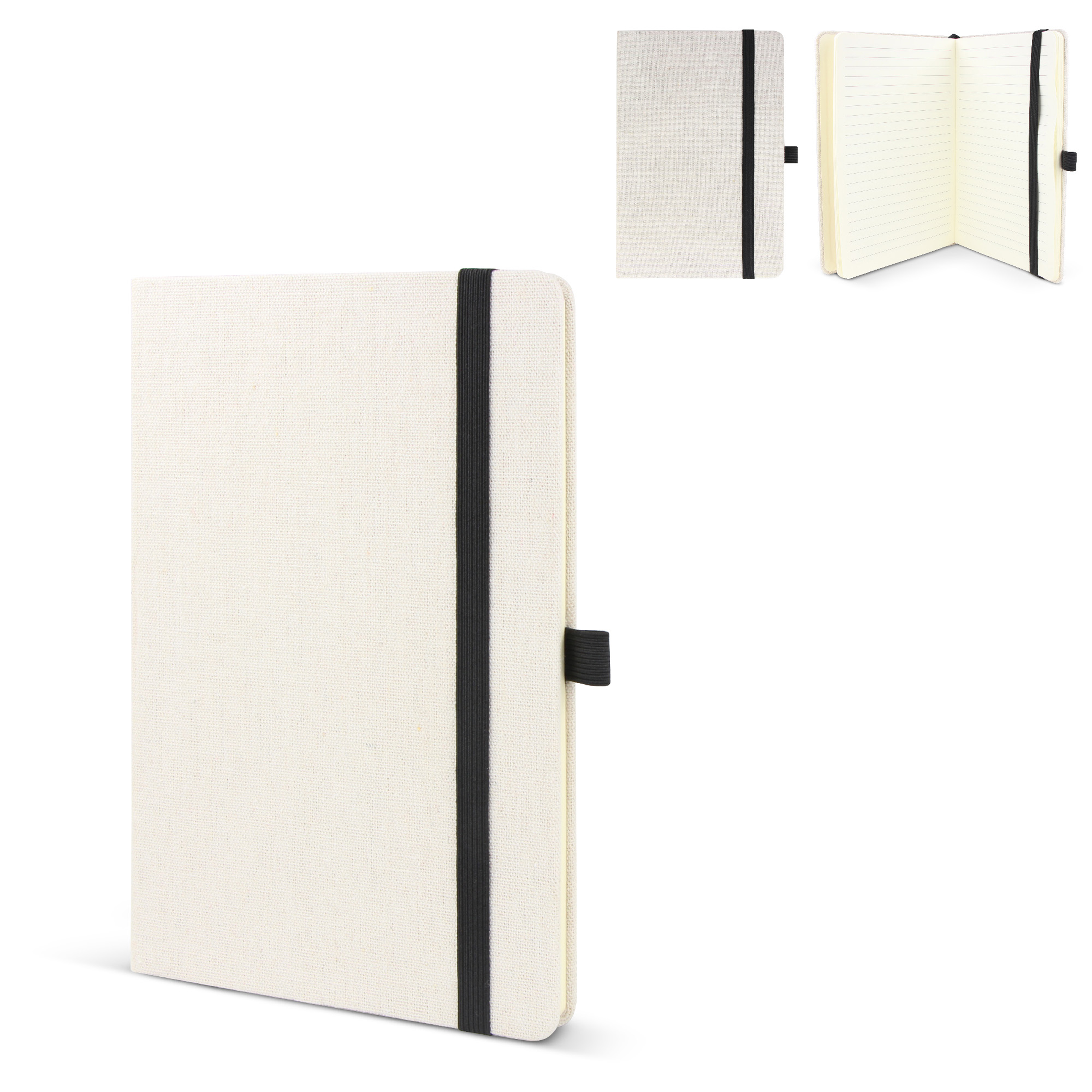 Notizbuch aus recycelter Baumwolle & R-PET A5