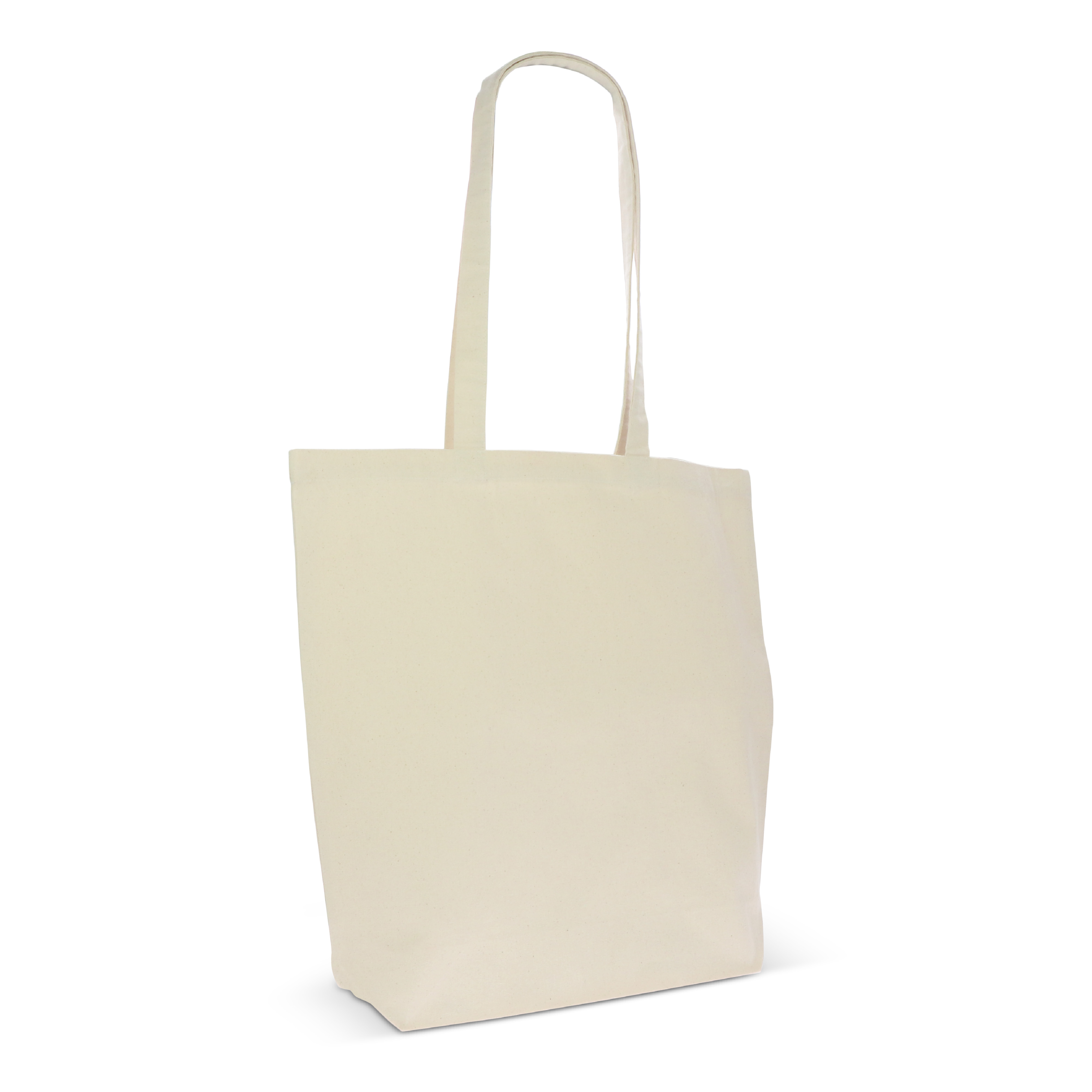 Einkaufstasche Bio-Baumwolle natur lang 270g/m² 42x12x43 cm