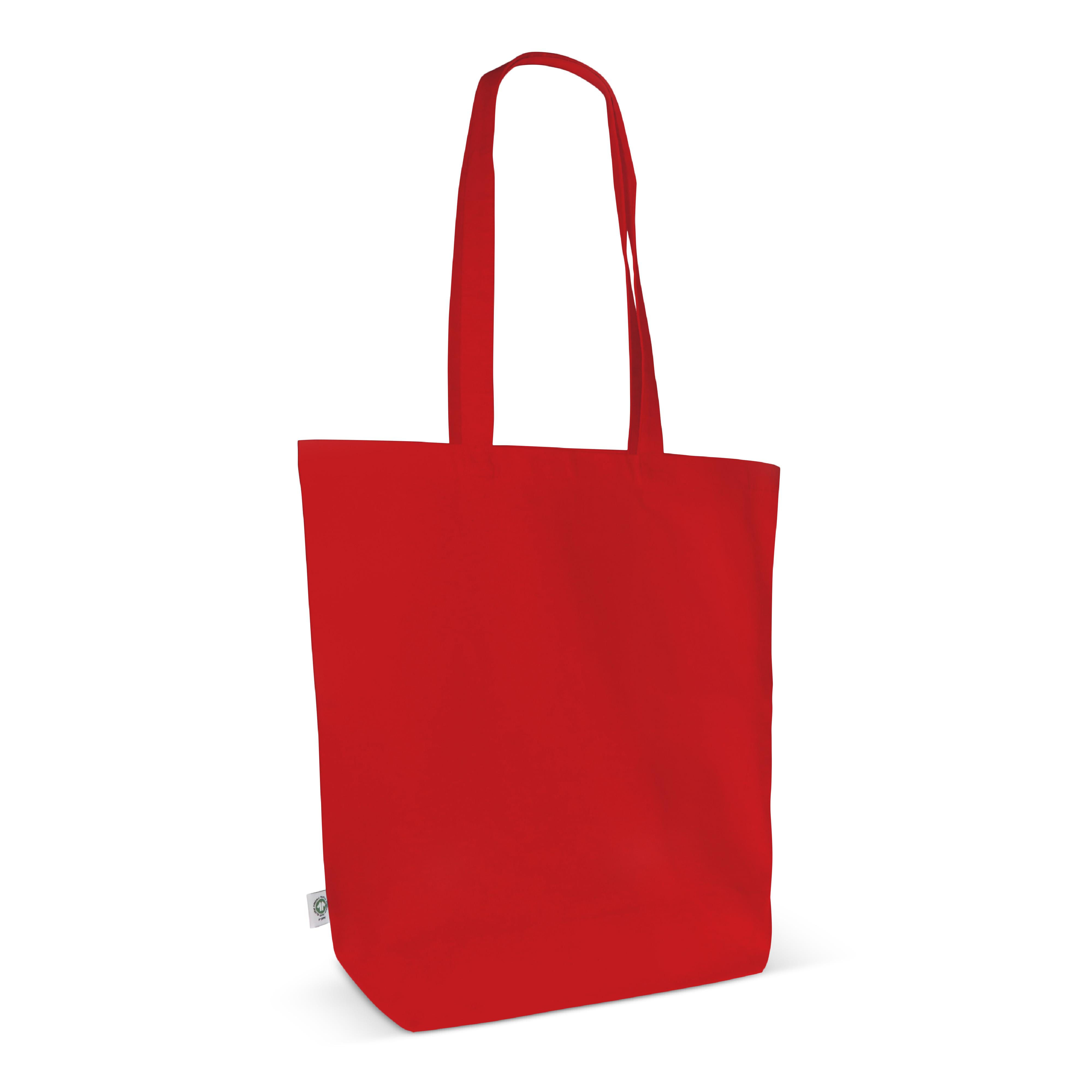 Einkaufstasche Bio-Baumwolle farbig lang 270g/m² 42x12x43 cm