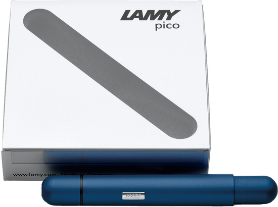 Kugelschreiber LAMY pico imperialblue M-schwarz