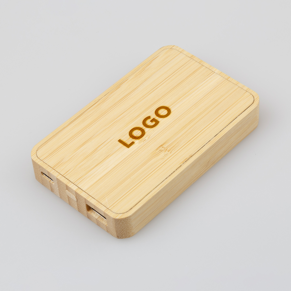 Powerbank Magnetic Bamboo 5000 mAh