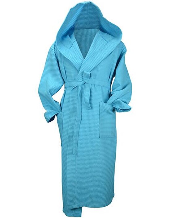 AR028 Robezz® Waffle Bathrobe With Hood