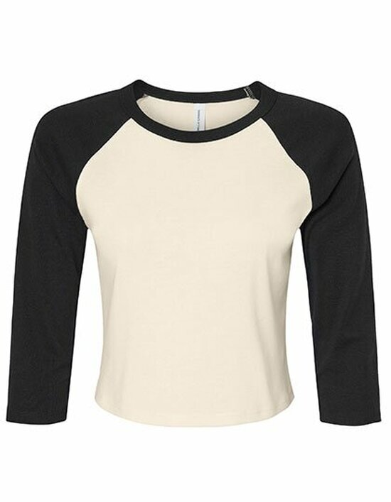 BL1200 Bella Women´s Micro Rib 3/4 Raglan Baby Tee