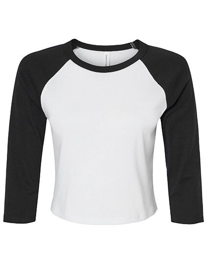 BL1200 Bella Women´s Micro Rib 3/4 Raglan Baby Tee