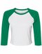 BL1200 Bella Women´s Micro Rib 3/4 Raglan Baby Tee