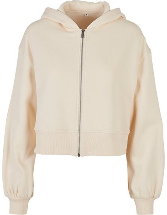 BY237 Ladies Short Oversized Zip Jacket