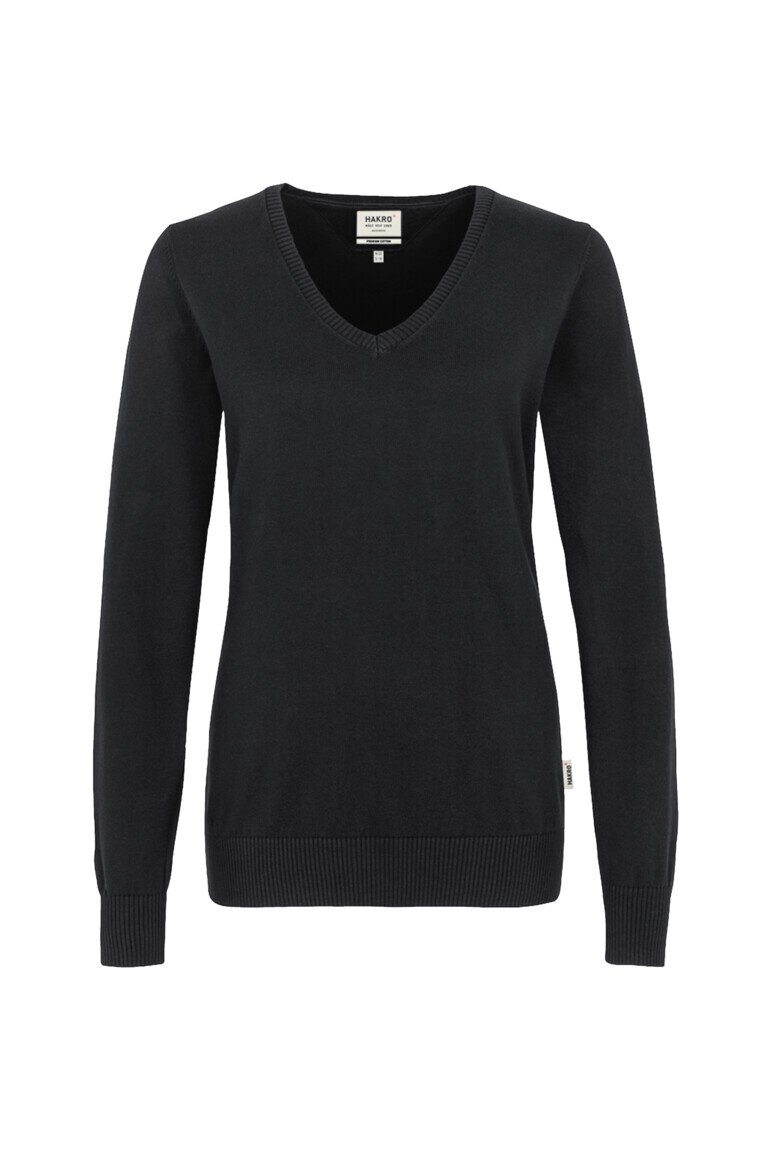 HAKRO Damen V-Pullover Premium-Cotton NO. 133